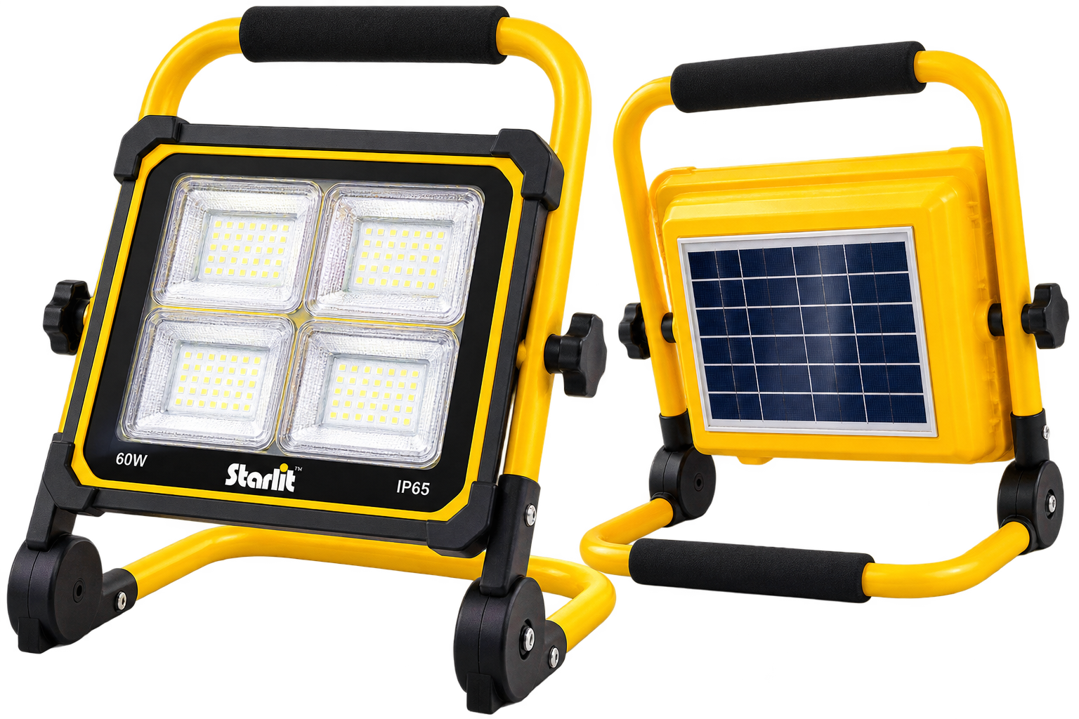 LED Solar Rechargeable Portable Emergency Floodlight