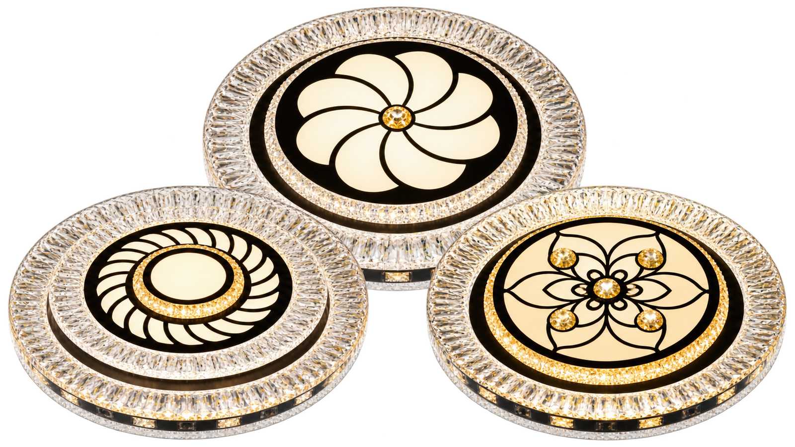 3CCT Crystal LED Ceiling Light