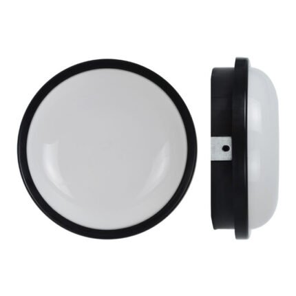 24W Black LED Round Bulkhead